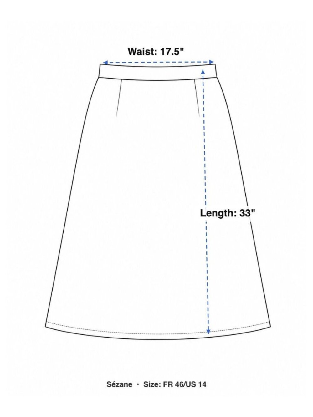 NWT Sézane Alicia Skirt Jardin Pastel Floral Print FR 46 /US 14 High Waist - Picture 14 of 16